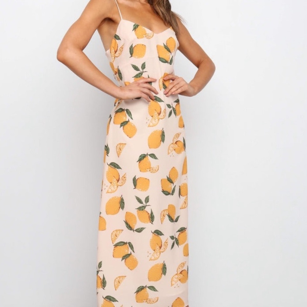 NWT Petal & Pup Citrus Print Midi Dress